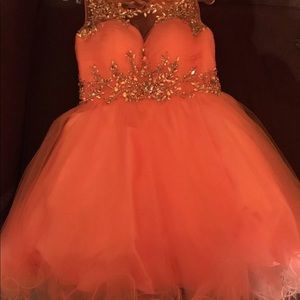 Pink/Coral Short Dress